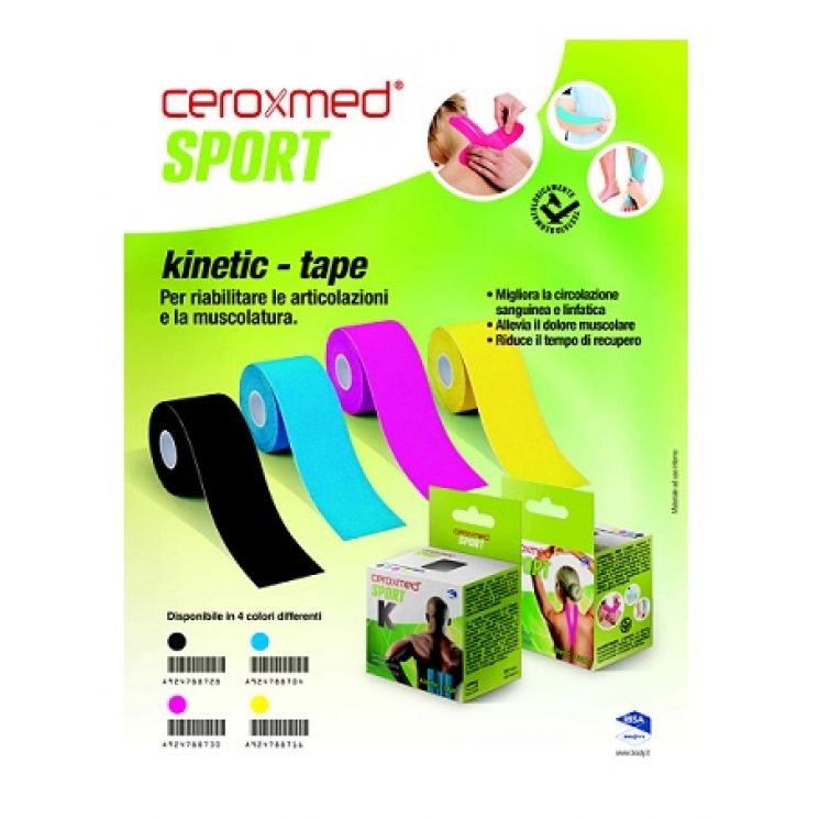 Ceroxmed Sport Kinetic Tape Blu 5cm x 5m